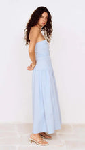 Load image into Gallery viewer, Mink Pink Ines Strapless Midi Dress | Sky Blue
