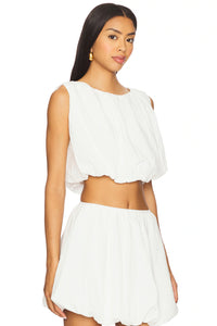 Mink Pink Alexa Bubble Crop Top