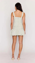 Load image into Gallery viewer, Mink Pink Sabrina Bubble Mini Dress | Sage Gingham