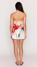 Load image into Gallery viewer, Mink Pink Zinnia Tie Side Mini Dress | Painterly Floral