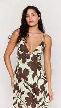 Load image into Gallery viewer, Mink Pink Esma Strappy Midi Dress | Chocolate Floral