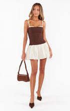 Load image into Gallery viewer, Show Me Your MUMU Tiffany Skort Dress | Chocolate and Cream