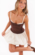 Load image into Gallery viewer, Show Me Your MUMU Tiffany Skort Dress | Chocolate and Cream