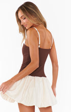 Load image into Gallery viewer, Show Me Your MUMU Tiffany Skort Dress | Chocolate and Cream