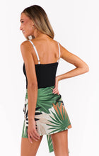 Load image into Gallery viewer, Show Me Your MUMU Iva Bow Skirt | Caribbean Palms Luxe Satin