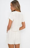 Load image into Gallery viewer, Show Me Your MUMU Lyla Shorts | White Eyelet Embroidery