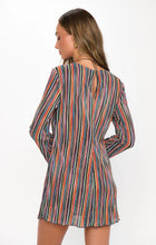 Load image into Gallery viewer, Show Me Your MUMU Drifter Mini Dress | Sundown Stripe Knit