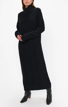 Load image into Gallery viewer, Show Me Your MUMU Montreal Midi Dress | Black Cable Knit