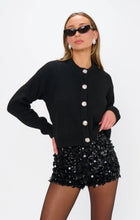 Load image into Gallery viewer, Show Me Your MUMU Maggie Cardigan | Black Knit