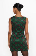Load image into Gallery viewer, Show Me Your MUMU Tori Mini Dress | Mistletoe Plaid