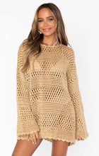 Load image into Gallery viewer, Show Me Your MUMU Paula Pullover | Latte Crochet