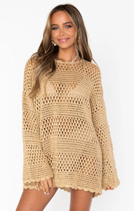 Show Me Your MUMU Paula Pullover | Latte Crochet