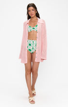 Load image into Gallery viewer, Show Me Your MUMU Button Up Coverup | Peachy Pink Crochet