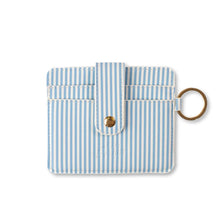 Load image into Gallery viewer, Blue Stripe Card Wallet