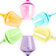 Load image into Gallery viewer, Pop Design Unbreakable Acrylic Stemmed Wine Glasses | Bright