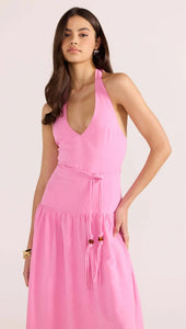 Mink Pink Melody Drop Waist Midi Dress