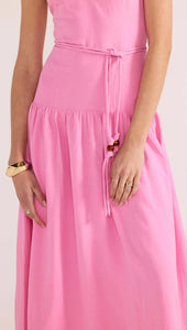 Mink Pink Melody Drop Waist Midi Dress