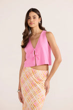 Load image into Gallery viewer, Mink Pink Melody Tie Crop Top