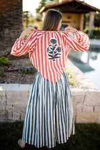 Load image into Gallery viewer, Maison Marigold Porto Popover Top | Red Stripe