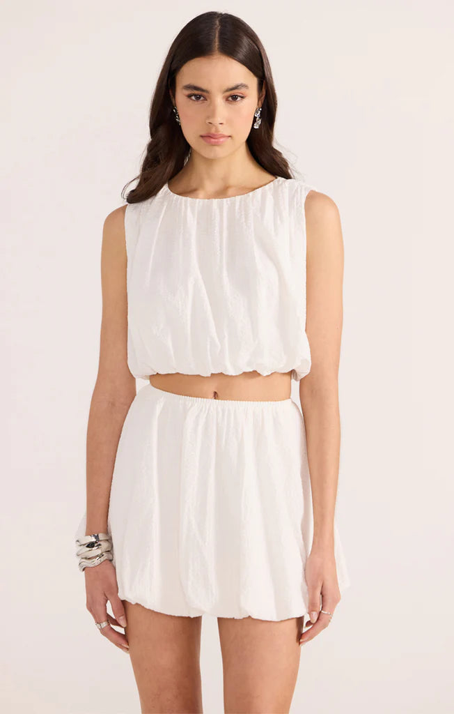 Mink Pink Alexa Bubble Crop Top