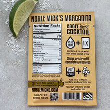 Load image into Gallery viewer, Margarita Single Serve Craft Cocktail
