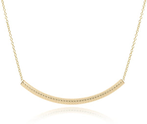 enewton 16" Necklace Gold - Bliss Bar Textured Gold