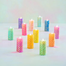 Load image into Gallery viewer, Rainbow Pillar Flicker Candle