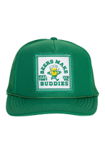 Load image into Gallery viewer, Friday Feelin&#39; Beers Make Buddies Trucker Hat in Green