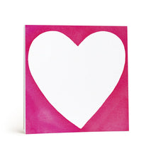 Load image into Gallery viewer, Chubby Heart Notepad 6x6&quot;