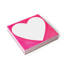 Load image into Gallery viewer, Chubby Heart Notepad 6x6&quot;