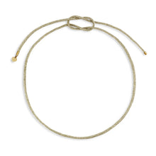Load image into Gallery viewer, HART Gold Lurex Necklace Cord with Small Heart of Gold Charm