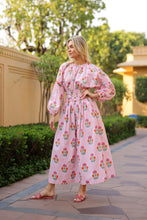 Load image into Gallery viewer, Maison Marigold Newport Skirt | Pink Orange Flower