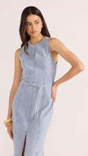 Load image into Gallery viewer, Mink Pink Oliver Denim Midi Dress | Vintage-Blue