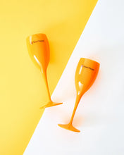 Load image into Gallery viewer, Tart by Taylor Orange Champagne Flute