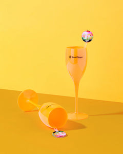 Tart by Taylor Orange Champagne Flute