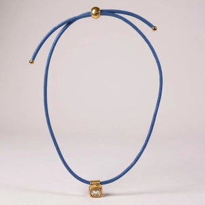 Smith & Co Leather Cord Necklace | Navy