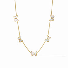 Load image into Gallery viewer, Julie Vos Gold Papillon Delicate Station Necklace | Mother of Pearl