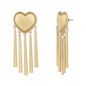 HART Brushed Party Harty Earrings