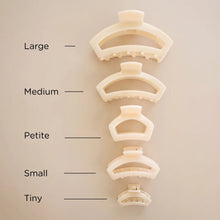 Load image into Gallery viewer, Teleties Open Almond Beige Petite Hair Clip