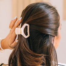 Load image into Gallery viewer, Teleties Open Almond Beige Petite Hair Clip
