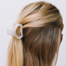Load image into Gallery viewer, Teleties Open Coconut White Petite Hair Clip