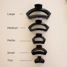 Load image into Gallery viewer, Teleties Open Jet Black Petite Hair Clip