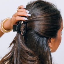 Load image into Gallery viewer, Teleties Open Jet Black Petite Hair Clip