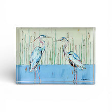 Load image into Gallery viewer, Chelsea McShane Blue Herons Acrylic Block