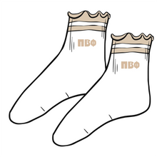 Load image into Gallery viewer, Sorority Lettuce Edge Socks