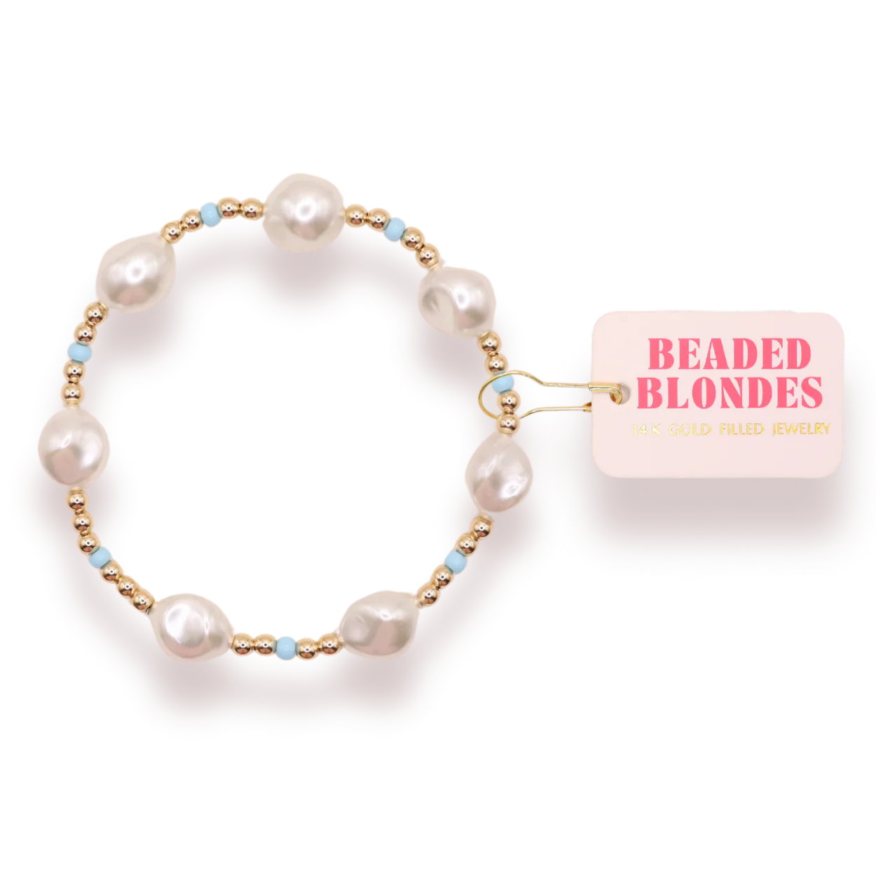 Beaded Blondes Powder Blue Sadie Bracelet
