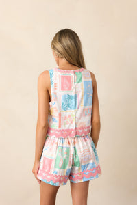 Prosperina Claudia Sleeveless Top | Tropical Tides