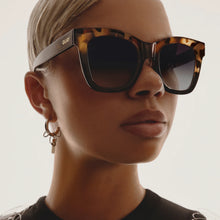 Load image into Gallery viewer, Quay After Hours Sunglasses | Tortoise Black Frame / Black Fade Lens