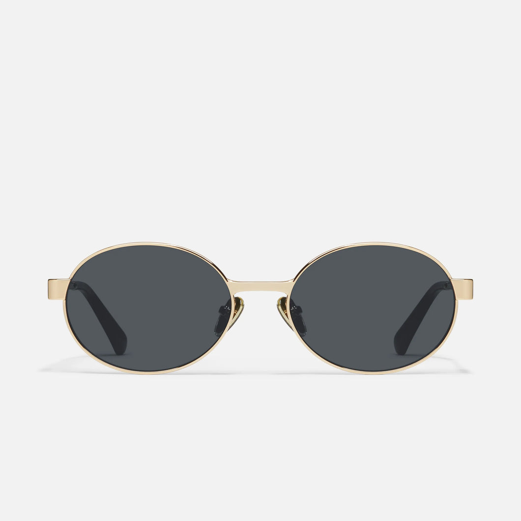 Quay Anyways Sunglasses | Gold/Smoke