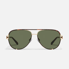 Load image into Gallery viewer, Quay High Key Twist Sunglasses | Dark Tort/Green
